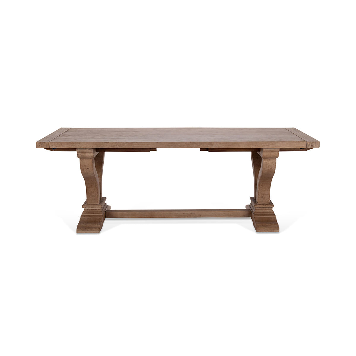 Distressed Brown Reclaimed Pine Dining Table Alexander Extendable Dining Table Collection