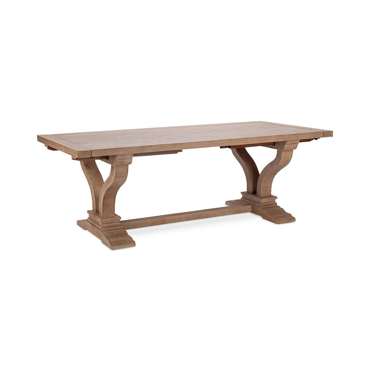Distressed Brown Reclaimed Pine Dining Table Alexander Extendable Dining Table Collection