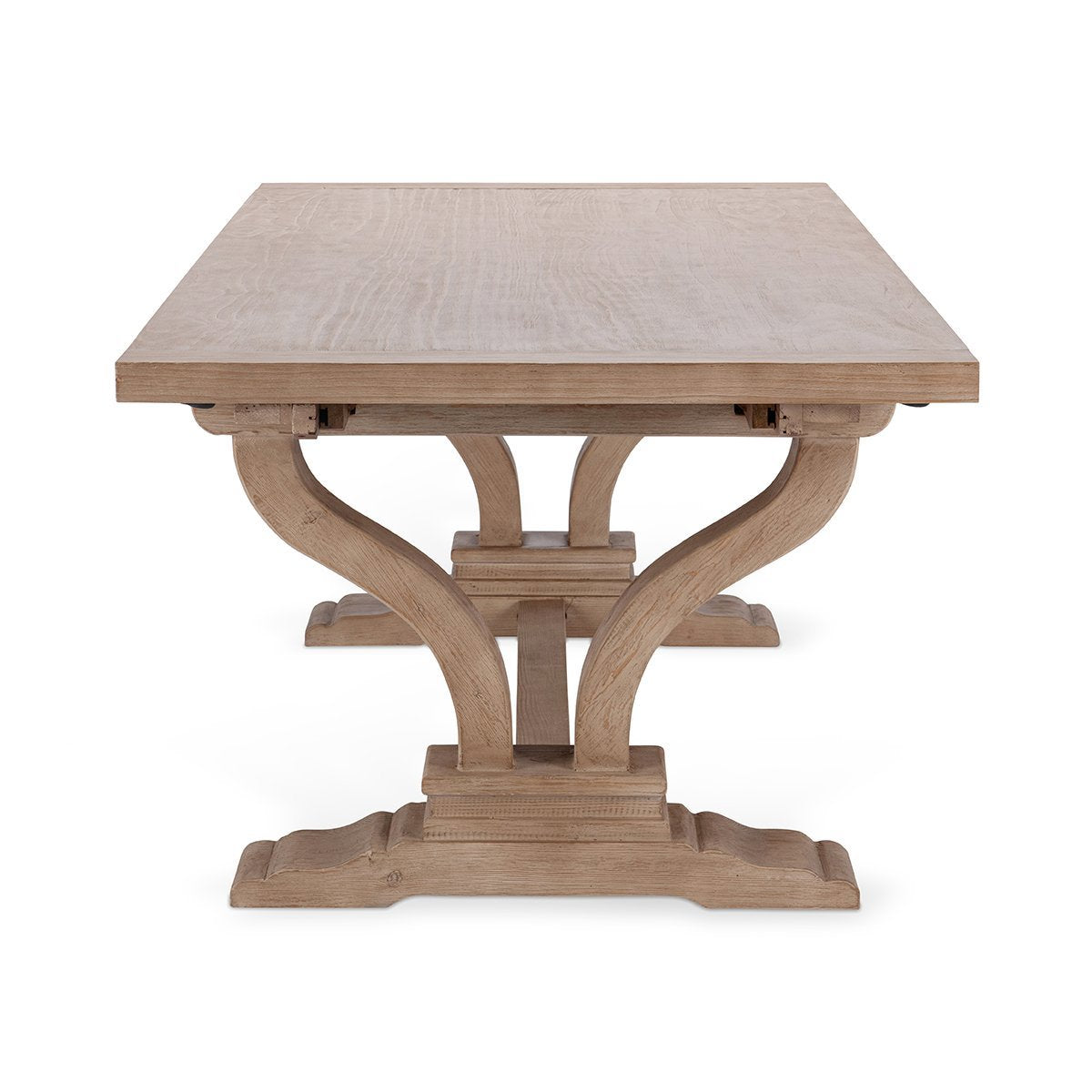 Distressed Brown Reclaimed Pine Dining Table Alexander Extendable Dining Table Collection