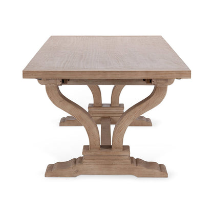 Distressed Brown Reclaimed Pine Dining Table Alexander Extendable Dining Table Collection