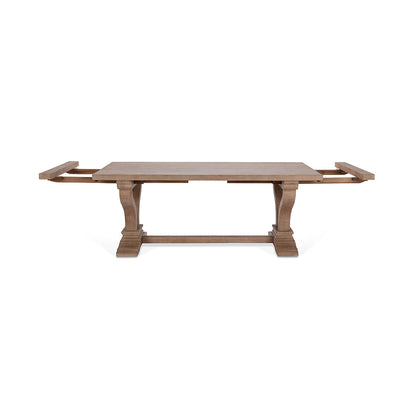 Distressed Brown Reclaimed Pine Dining Table Alexander Extendable Dining Table Collection