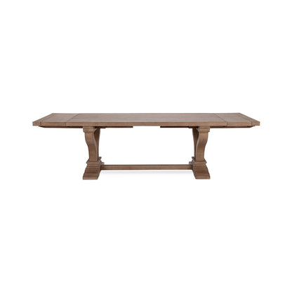 Distressed Brown Reclaimed Pine Dining Table Alexander Extendable Dining Table Collection