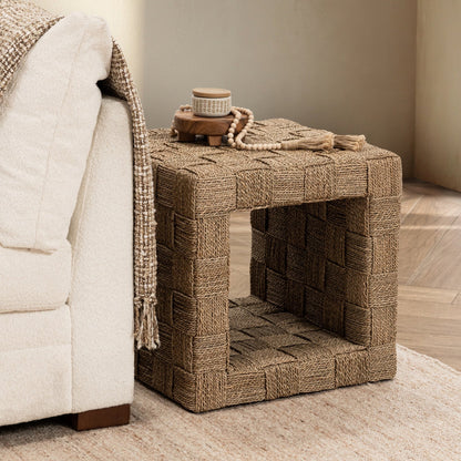Natural Seagrass Accent & End Table Neyla End Table Collection
