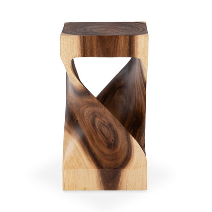 Natural Suar Wood Accent & End Table Alia Accent Table Collection