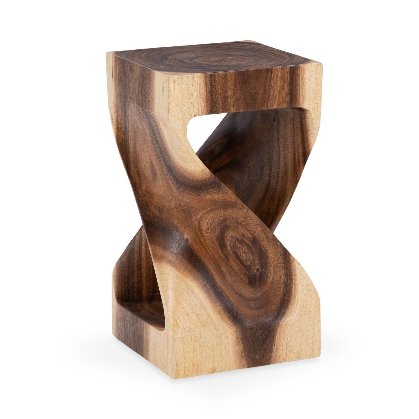 Natural Suar Wood Accent & End Table Alia Accent Table Collection