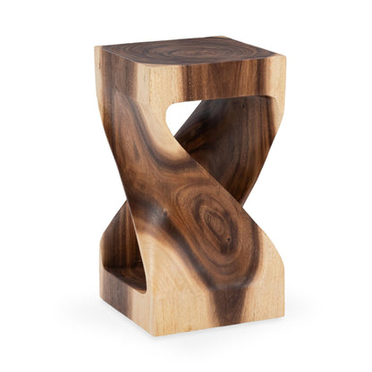 Natural Suar Wood Accent & End Table Alia Accent Table Collection