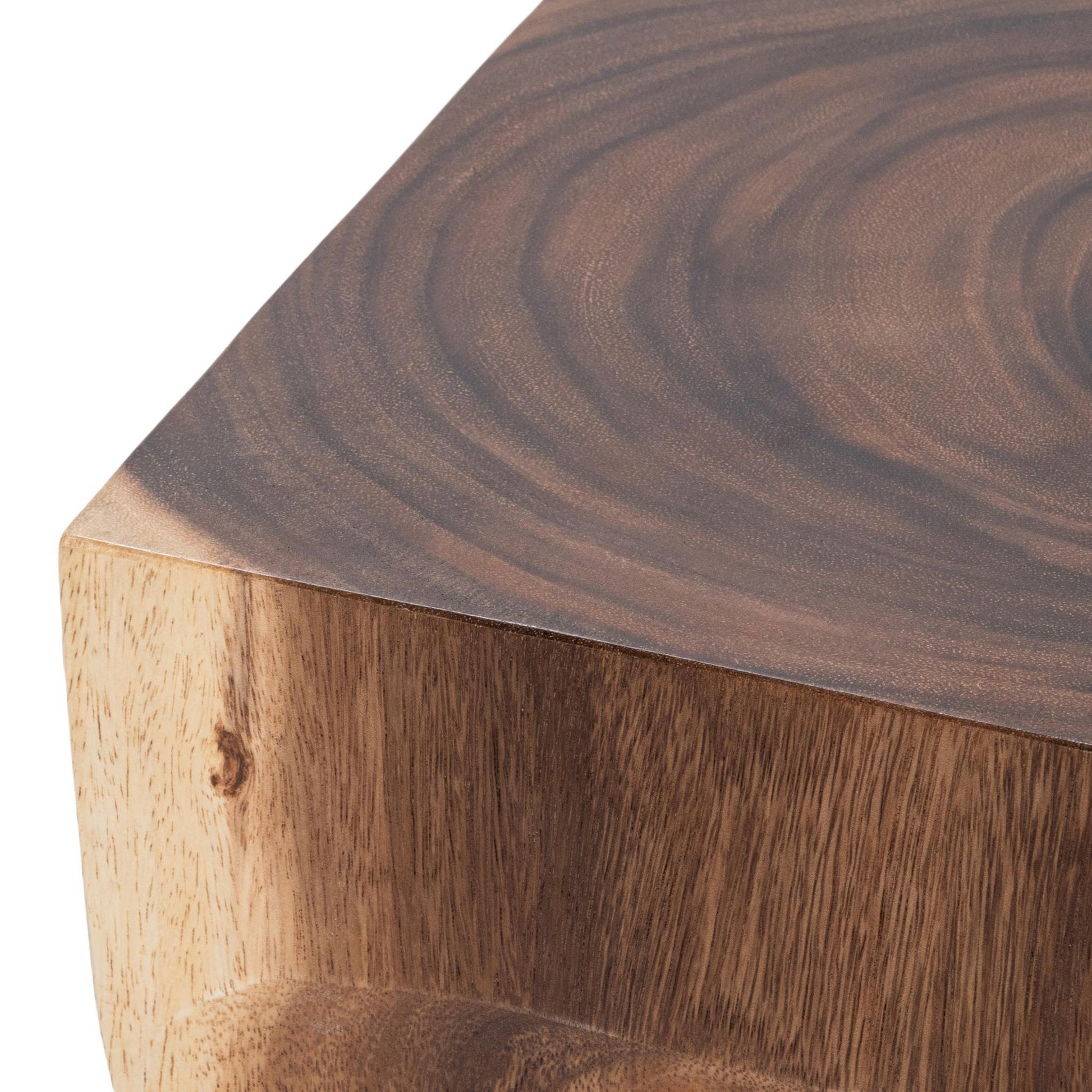 Natural Suar Wood Accent & End Table Alia Accent Table Collection