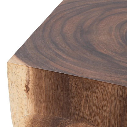 Natural Suar Wood Accent & End Table Alia Accent Table Collection