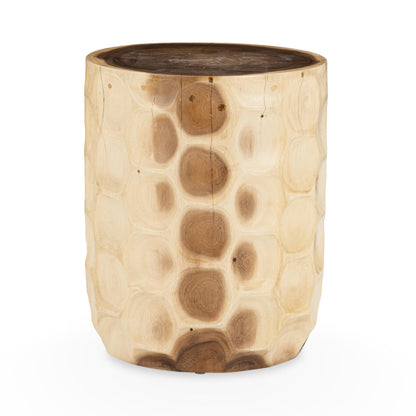 Natural Suar Wood Accent & End Table Keila Accent Table Collection
