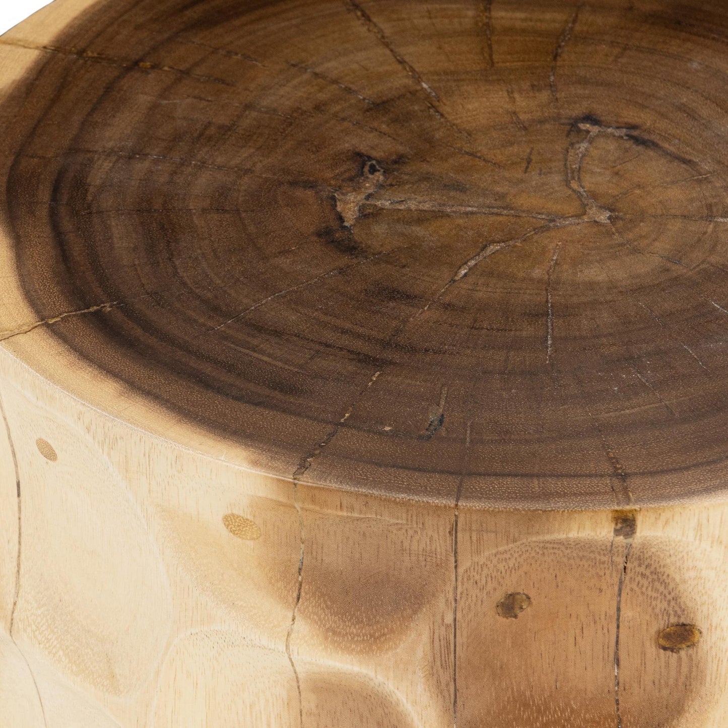Natural Suar Wood Accent & End Table Keila Accent Table Collection