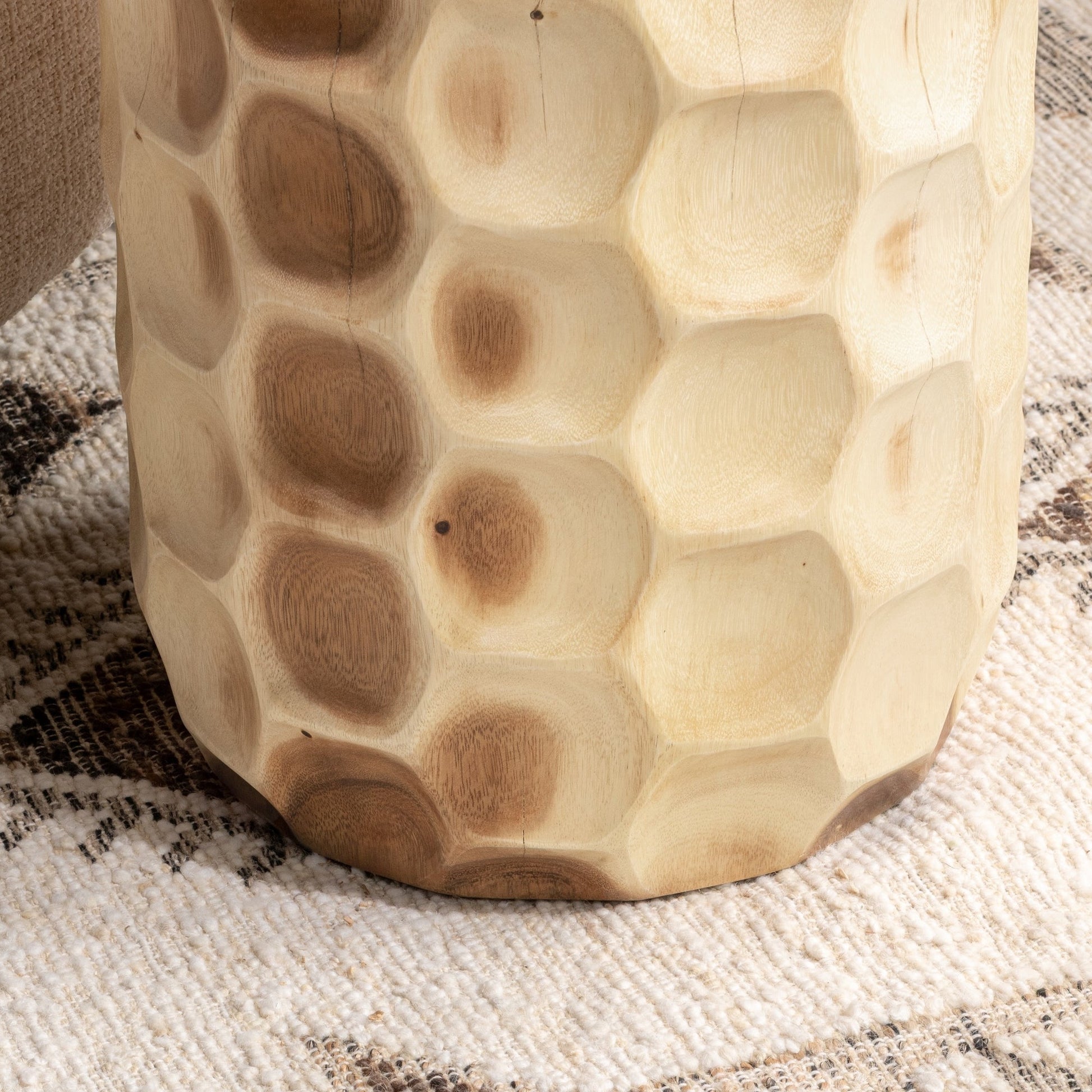 Natural Suar Wood Accent & End Table Keila Accent Table Collection