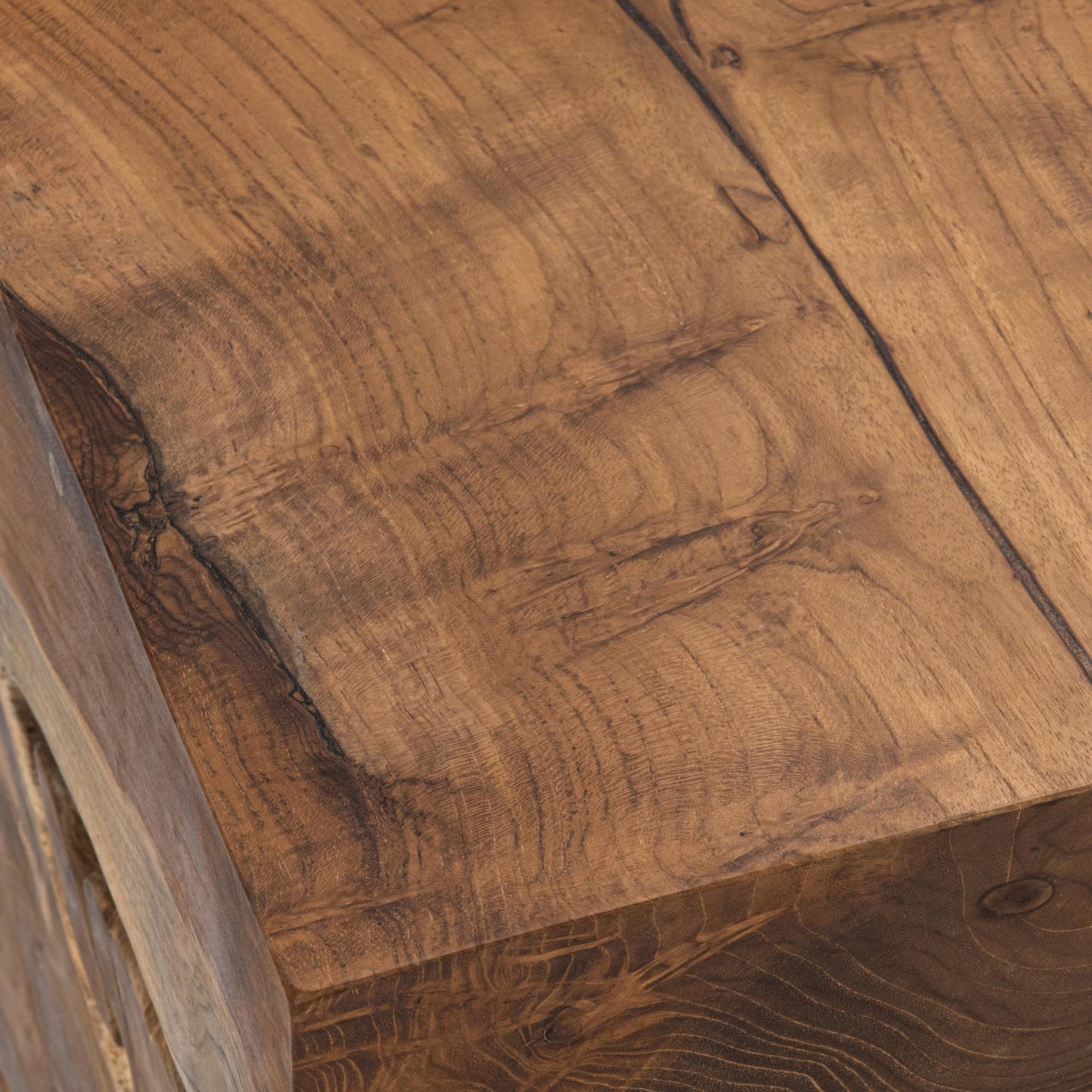 Natural Teak Wood Accent & End Table Rhea Accent Table Collection