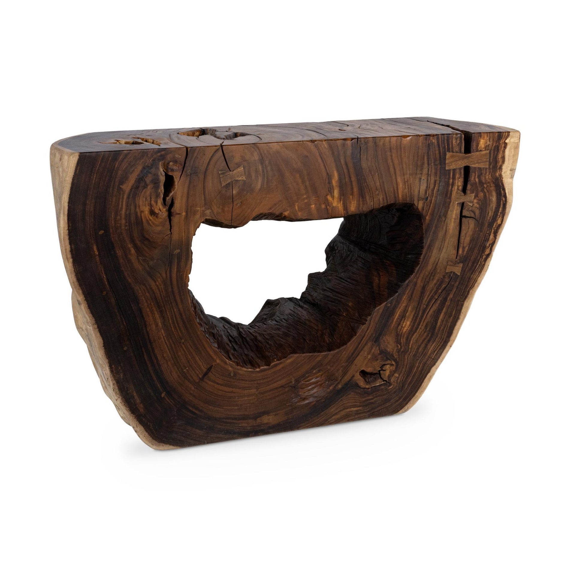 Natural Suar Wood Console Table Zoreyne Console Table Collection