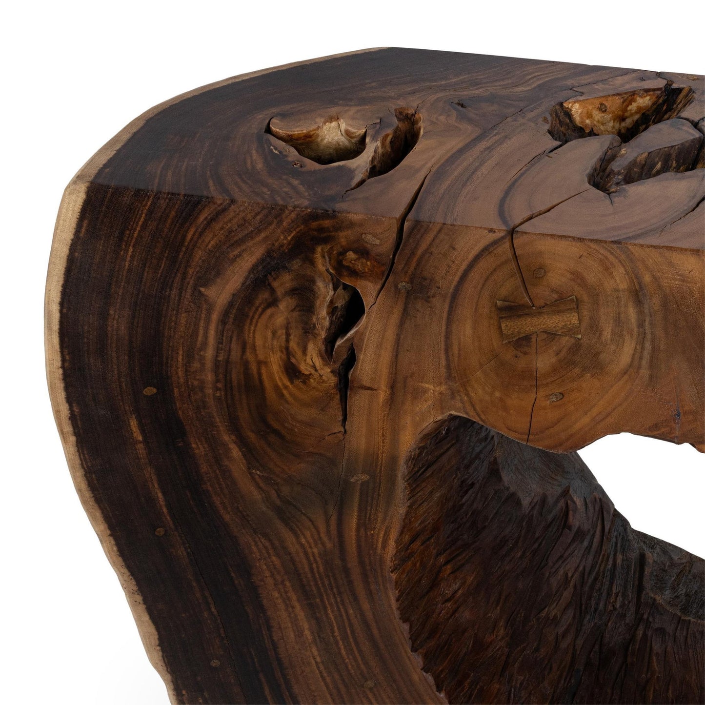 Natural Suar Wood Console Table Zoreyne Console Table Collection