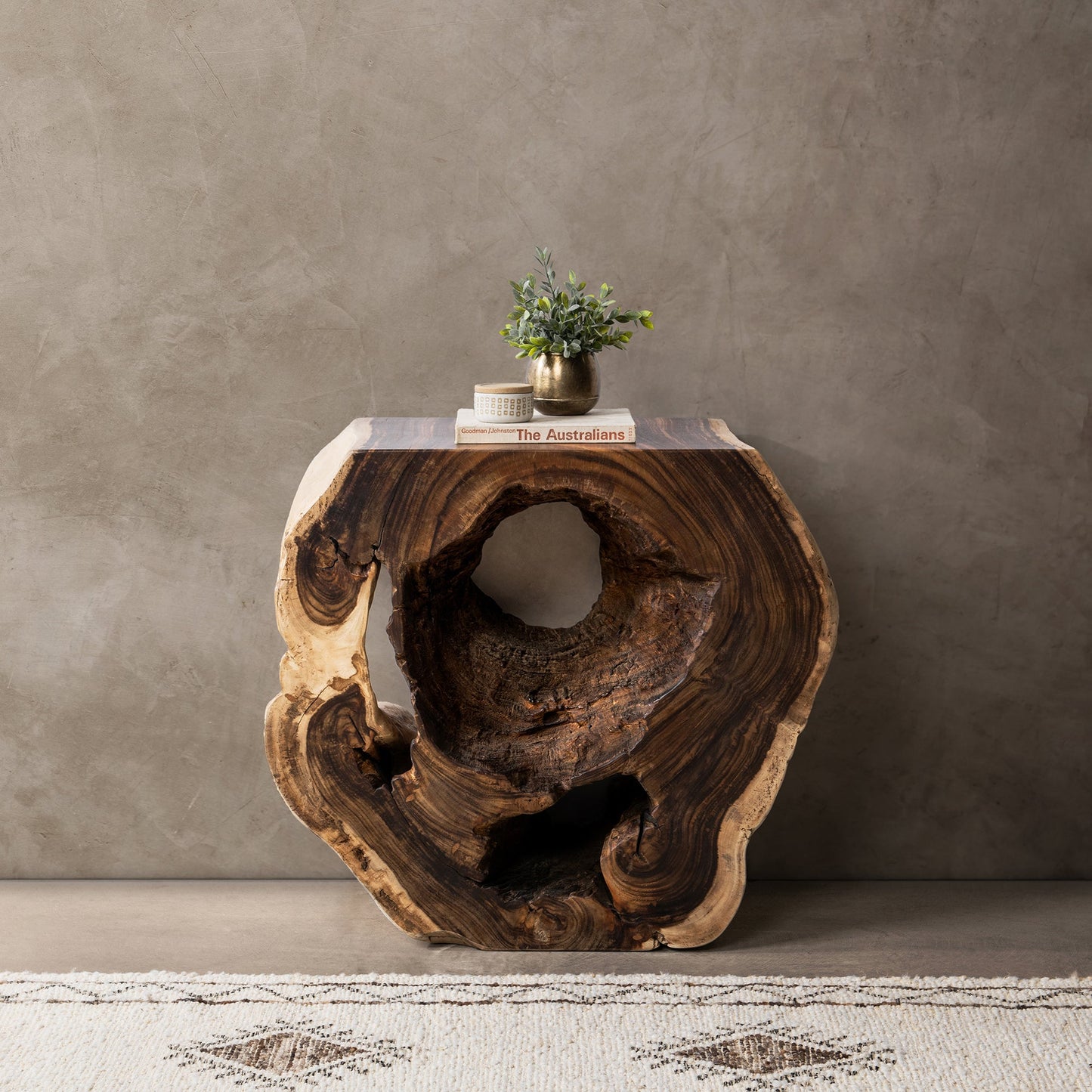Natural Suar Wood Console Table Adrynia Console Table Collection