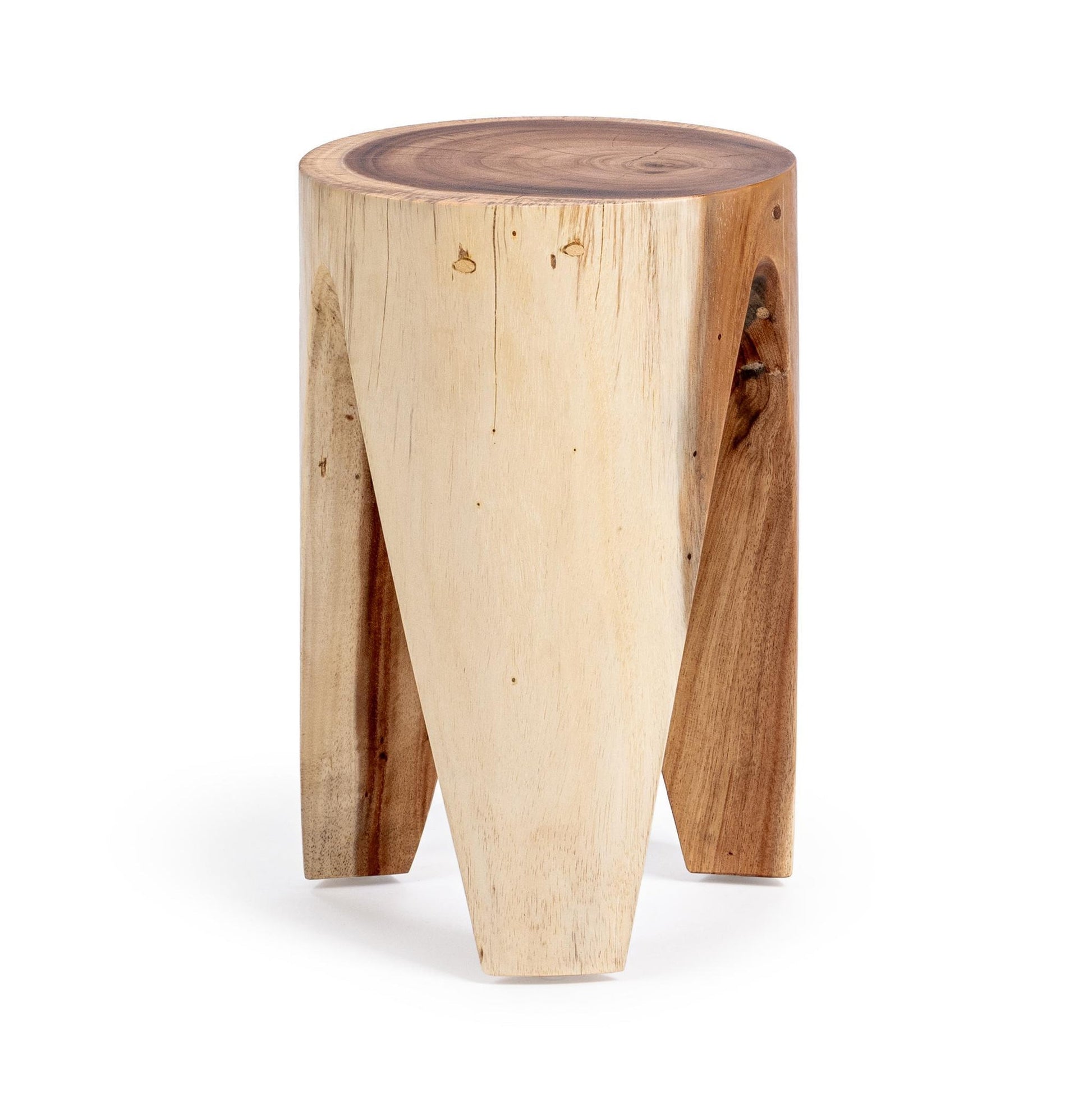 Natural Meh Wood Accent & End Table Vela Accent 18" Table Collection