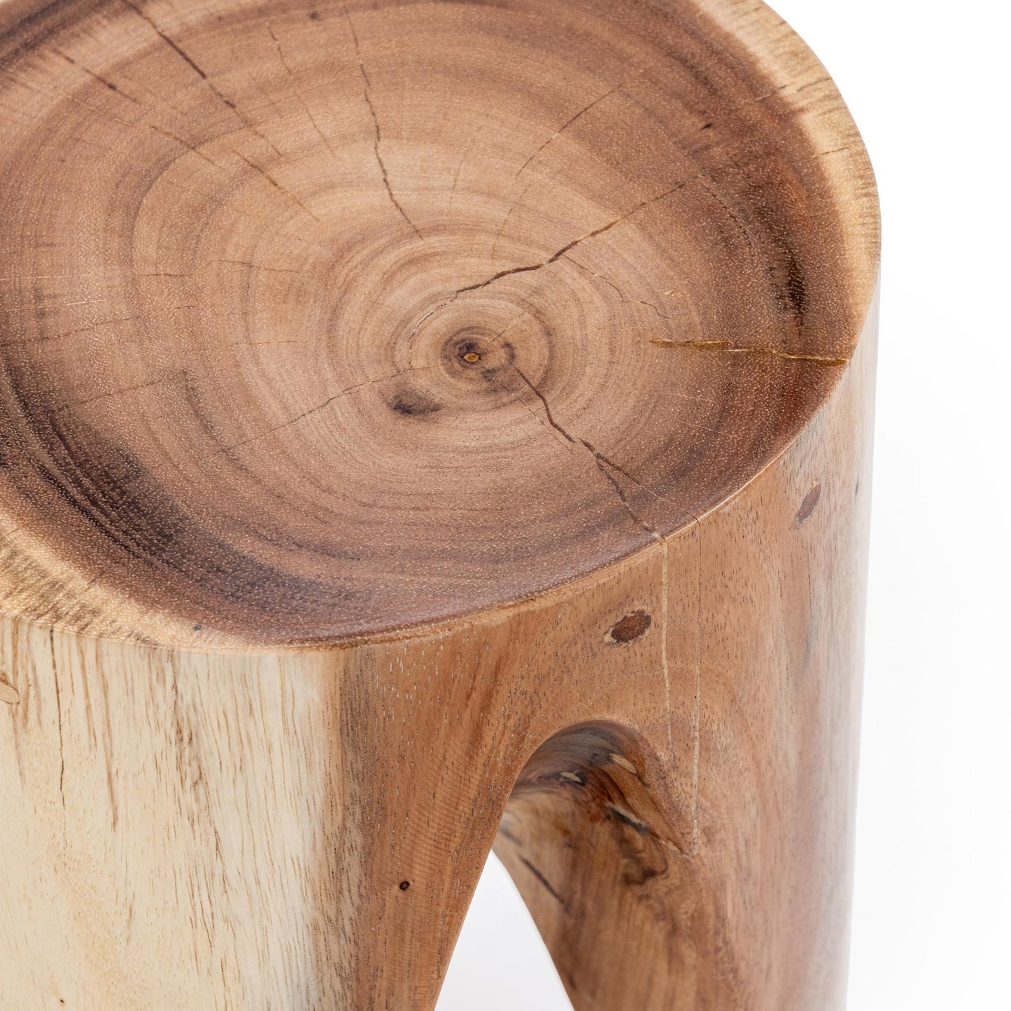 Natural Meh Wood Accent & End Table Vela Accent 18" Table Collection