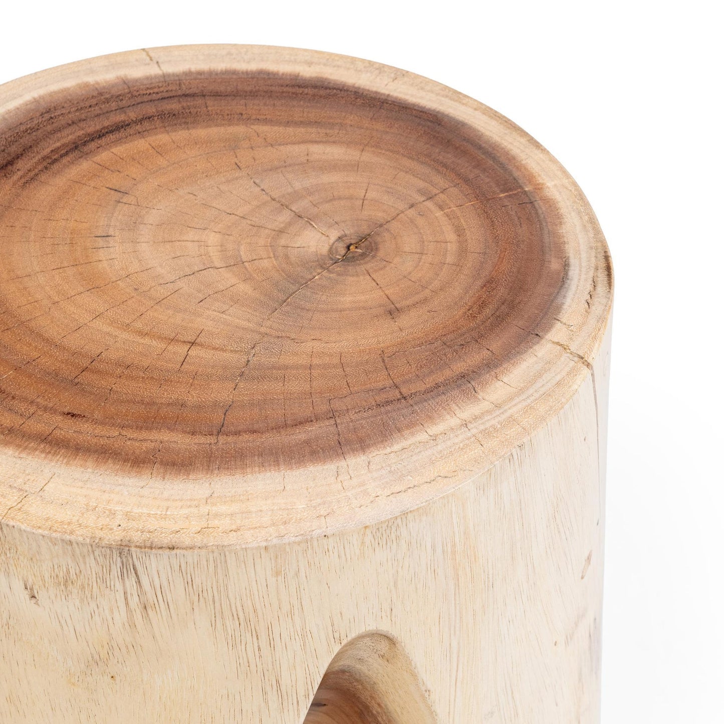 Natural Meh Wood Accent & End Table Vela Accent 21" Table Collection