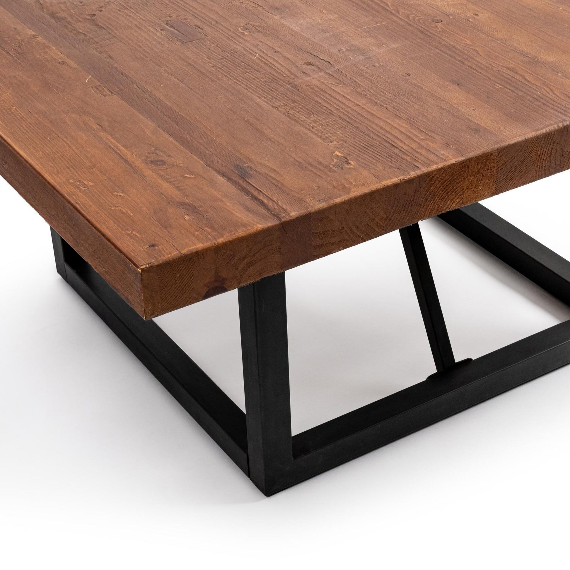 Brown Reclaimed Pine Dining Table Messina Dining Table Collection