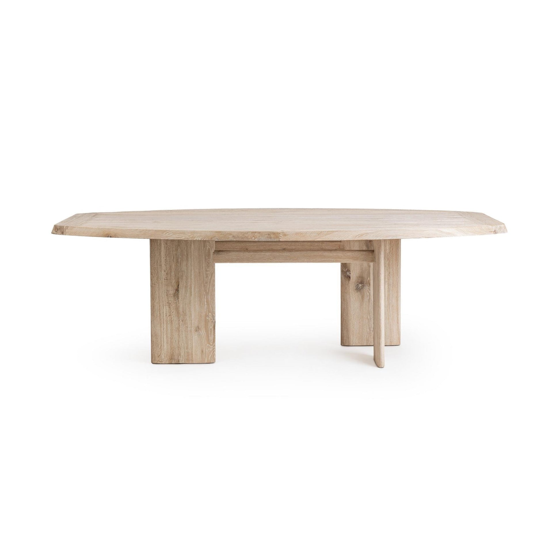 Soft Ash Oak Wood Dining Table Marcel 94" Dining Table Soft Ash Collection
