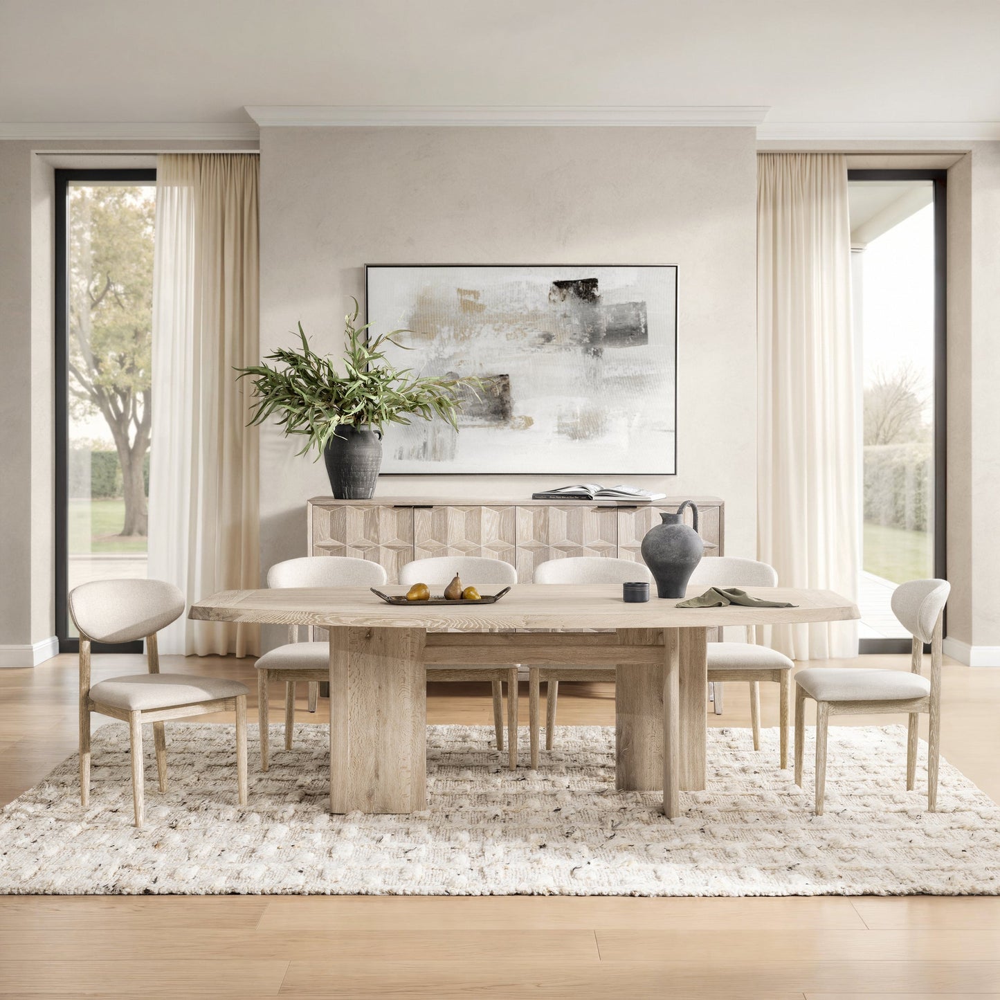 Marcel 94" Dining Table Soft Ash Soft Ash