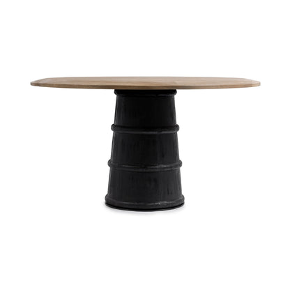 Lunen 55" Round Dining Table Soft Reef Noir Soft Reef Noir