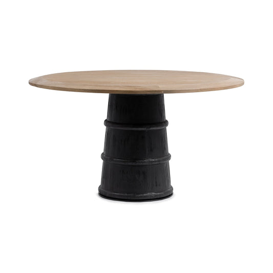 Lunen 55" Round Dining Table Soft Reef Noir Soft Reef Noir