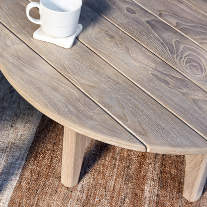 Gray Teak Wood Outdoor Coffee Table Dawn Outdoor Coffee Table Collection