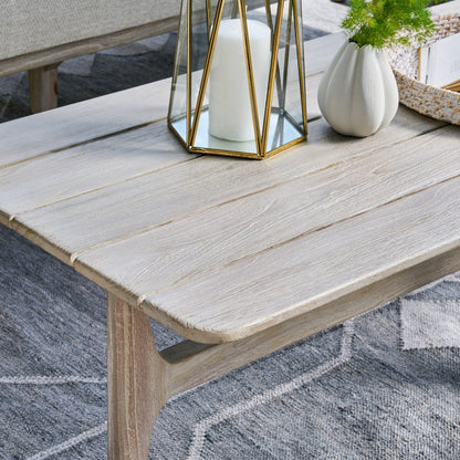 Gray Teak Wood Outdoor Coffee Table Dawn Outdoor Coffee Table Collection