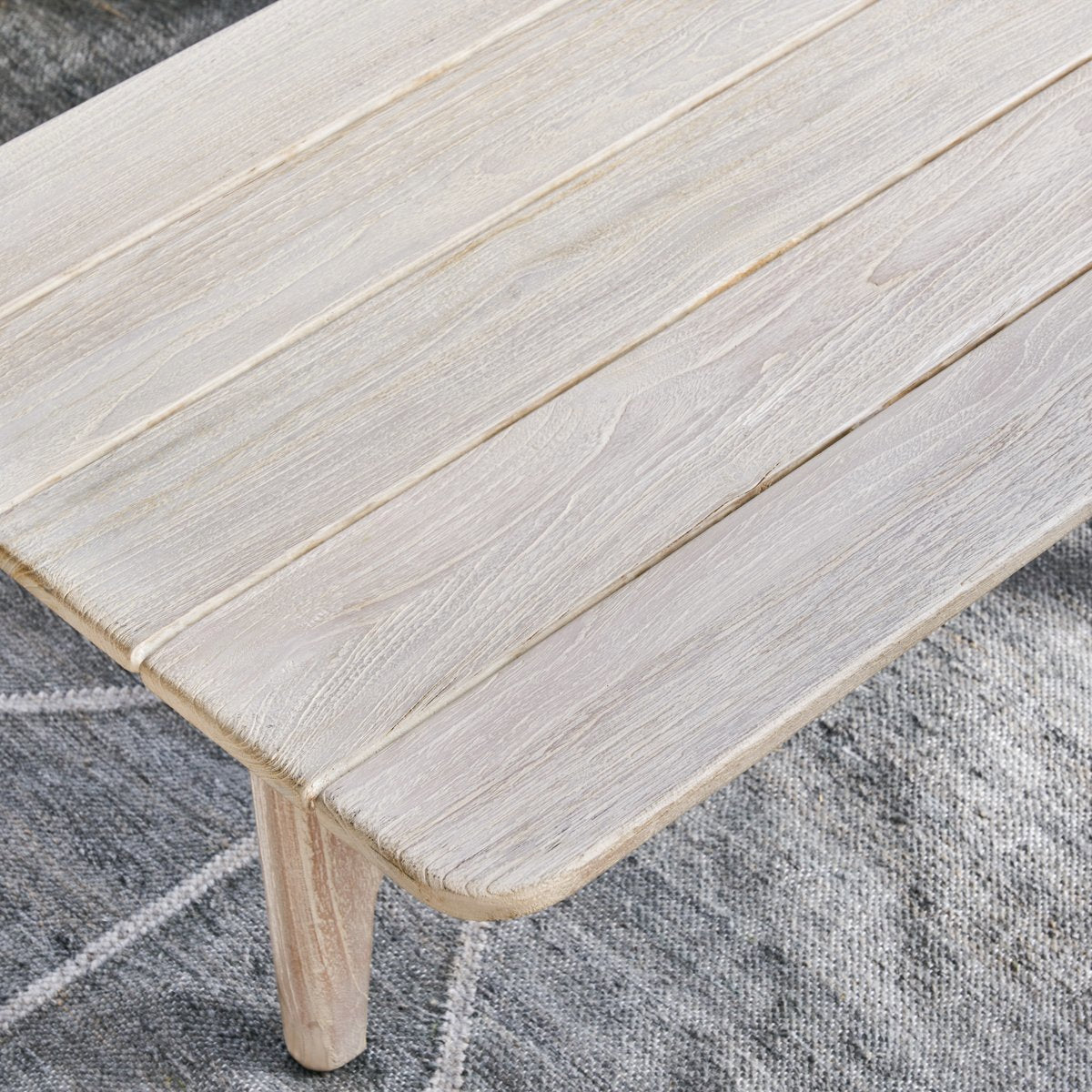 Gray Teak Wood Outdoor Coffee Table Dawn Outdoor Coffee Table Collection