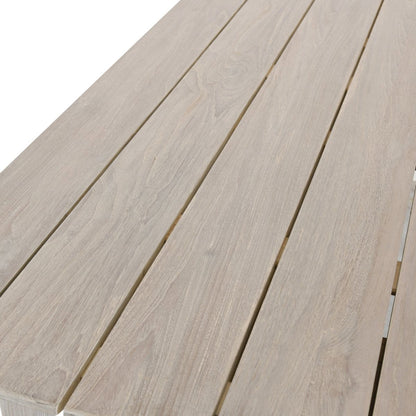 Gray Teak Wood Outdoor Bar & Counter Table Dawn Outdoor Counter Table Collection