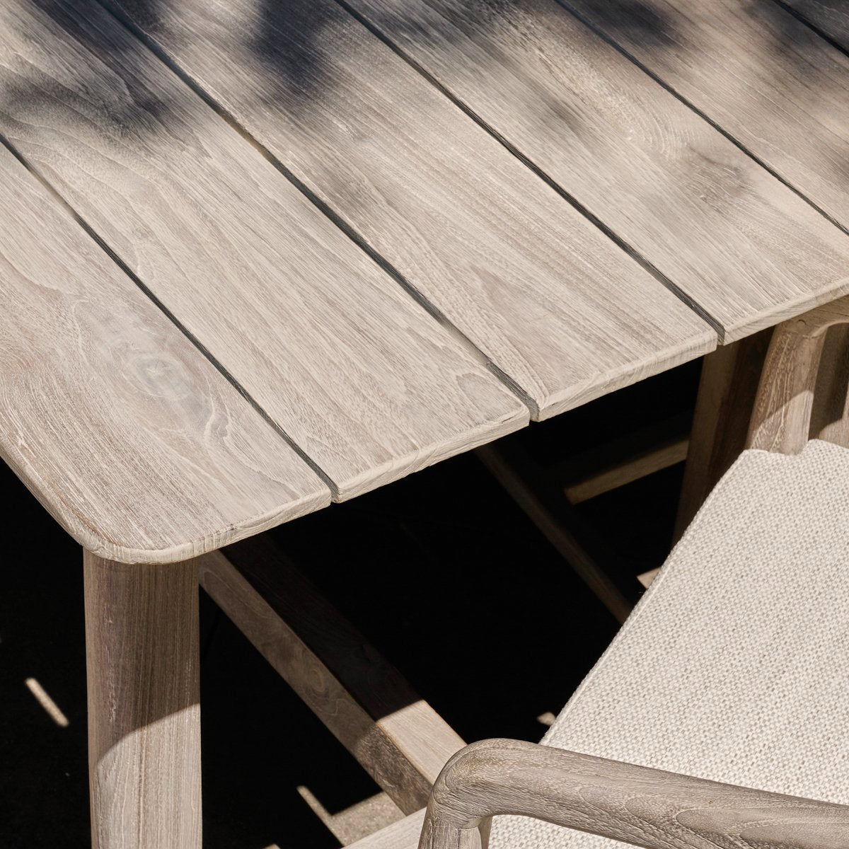 Gray Teak Wood Outdoor Bar & Counter Table Dawn Outdoor Counter Table Collection