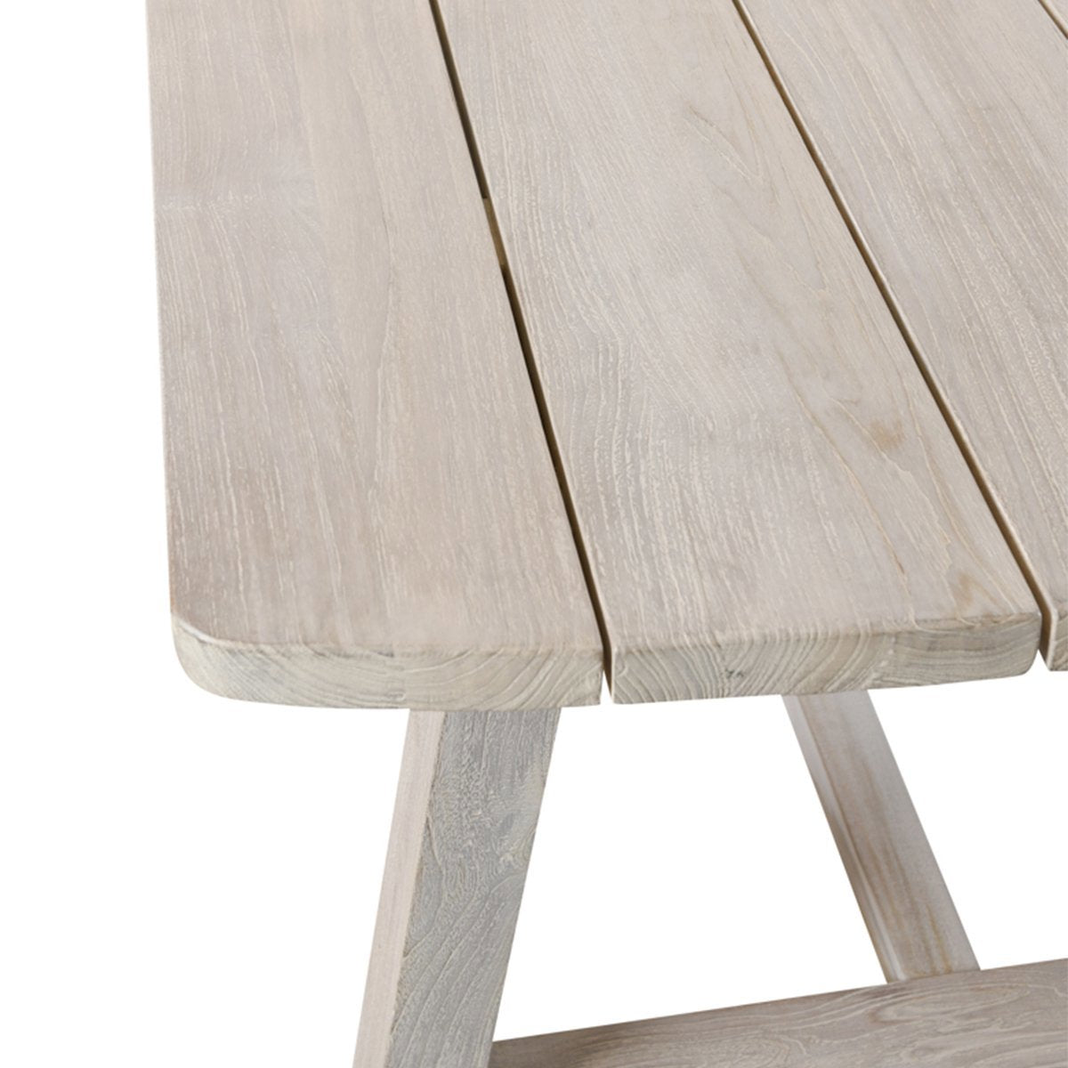 Gray Teak Wood Outdoor Dining Table Agnes Outdoor Dining Table Collection
