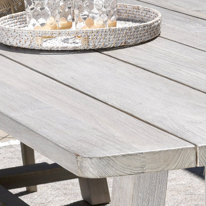 Gray Teak Wood Outdoor Dining Table Agnes Outdoor Dining Table Collection
