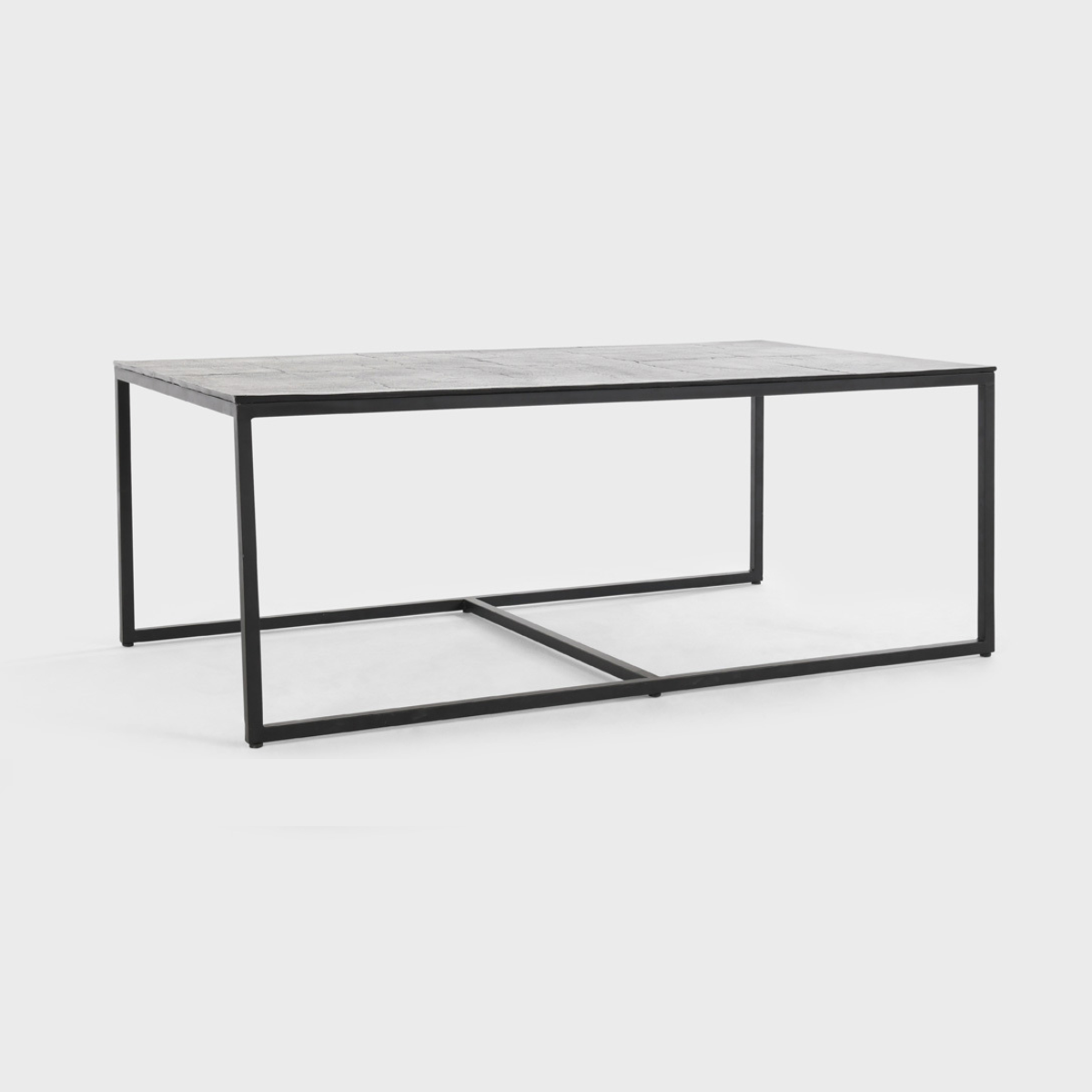 Dark Antique Cast Aluminum Coffee Table Buckley Coffee Table Set of 3 Collection