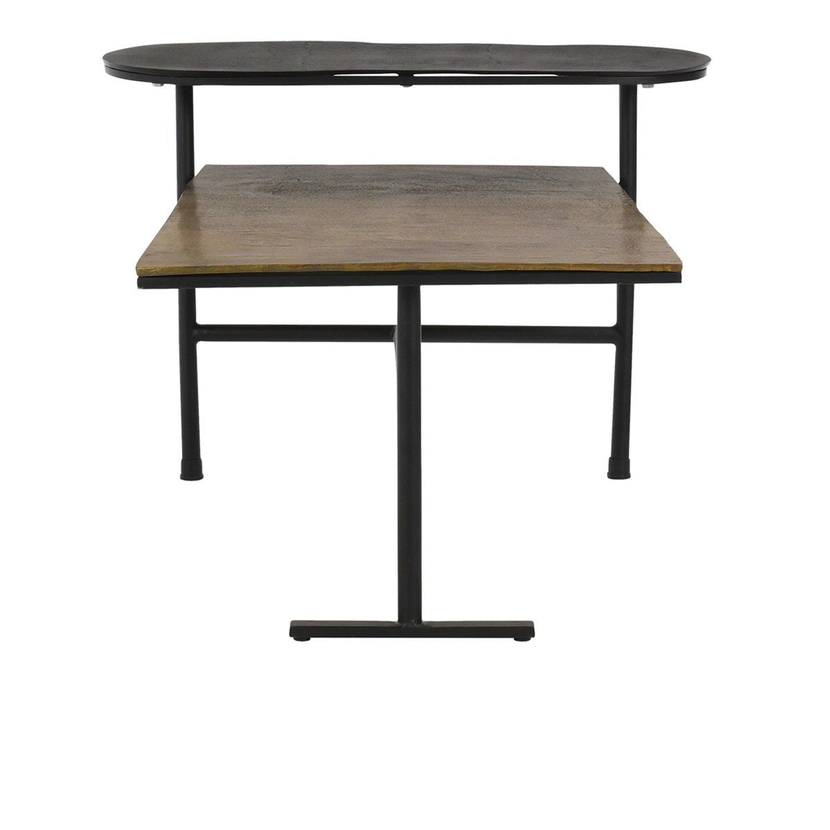 Dark Antique Both Cast Aluminium tops Coffee Table Wagner Coffee Table Collection