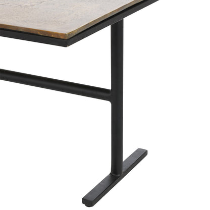 Dark Antique Both Cast Aluminium tops Coffee Table Wagner Coffee Table Collection