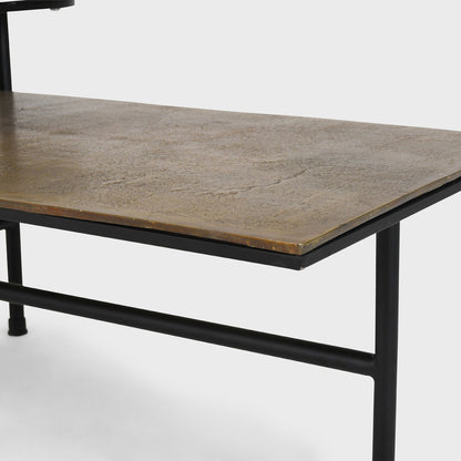 Dark Antique Both Cast Aluminium tops Coffee Table Wagner Coffee Table Collection
