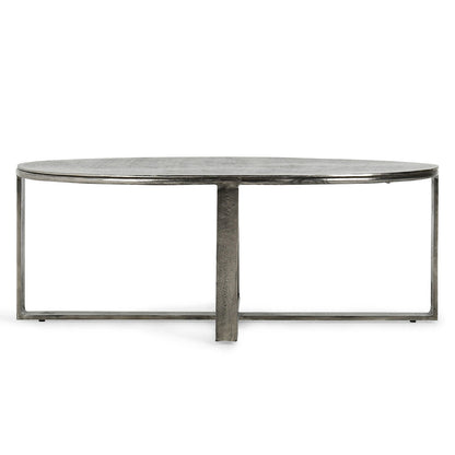 Nickel Antique Cast Aluminum Coffee Table Flores Coffee Table Collection