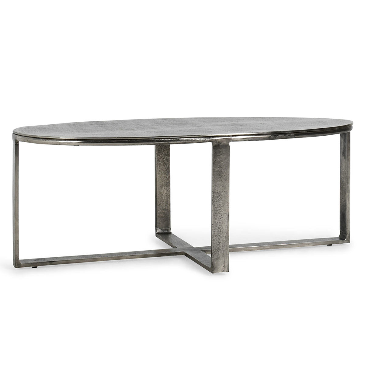 Nickel Antique Cast Aluminum Coffee Table Flores Coffee Table Collection