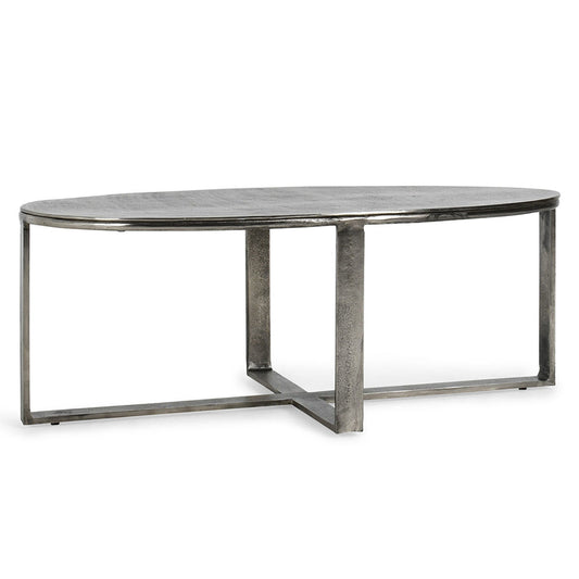 Nickel Antique Cast Aluminum Coffee Table Flores Coffee Table Collection