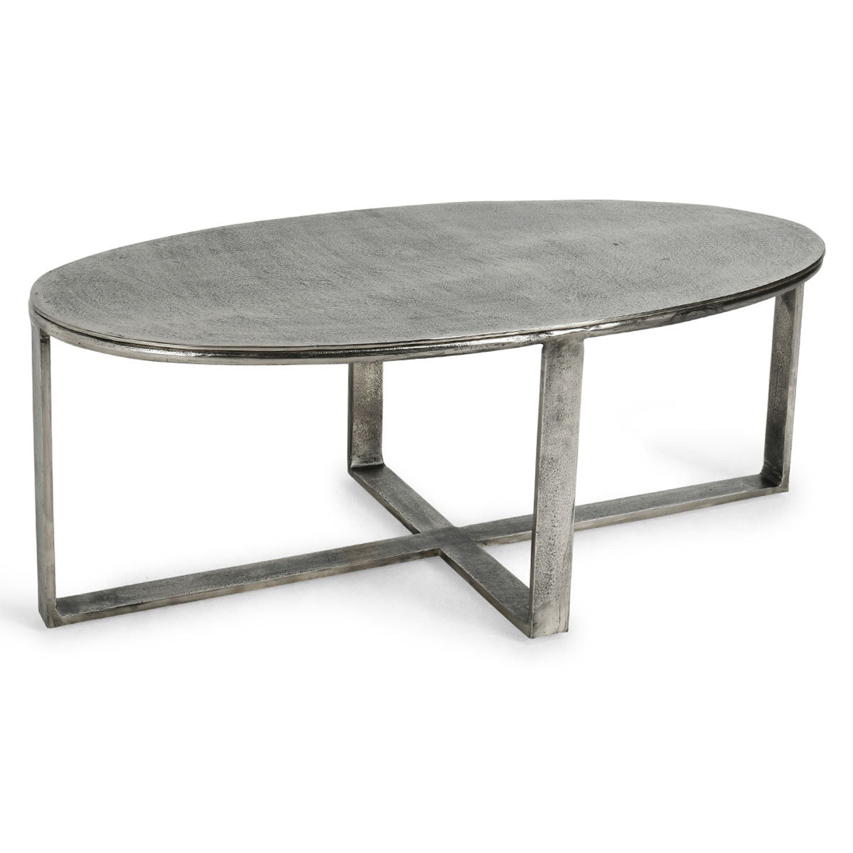 Nickel Antique Cast Aluminum Coffee Table Flores Coffee Table Collection