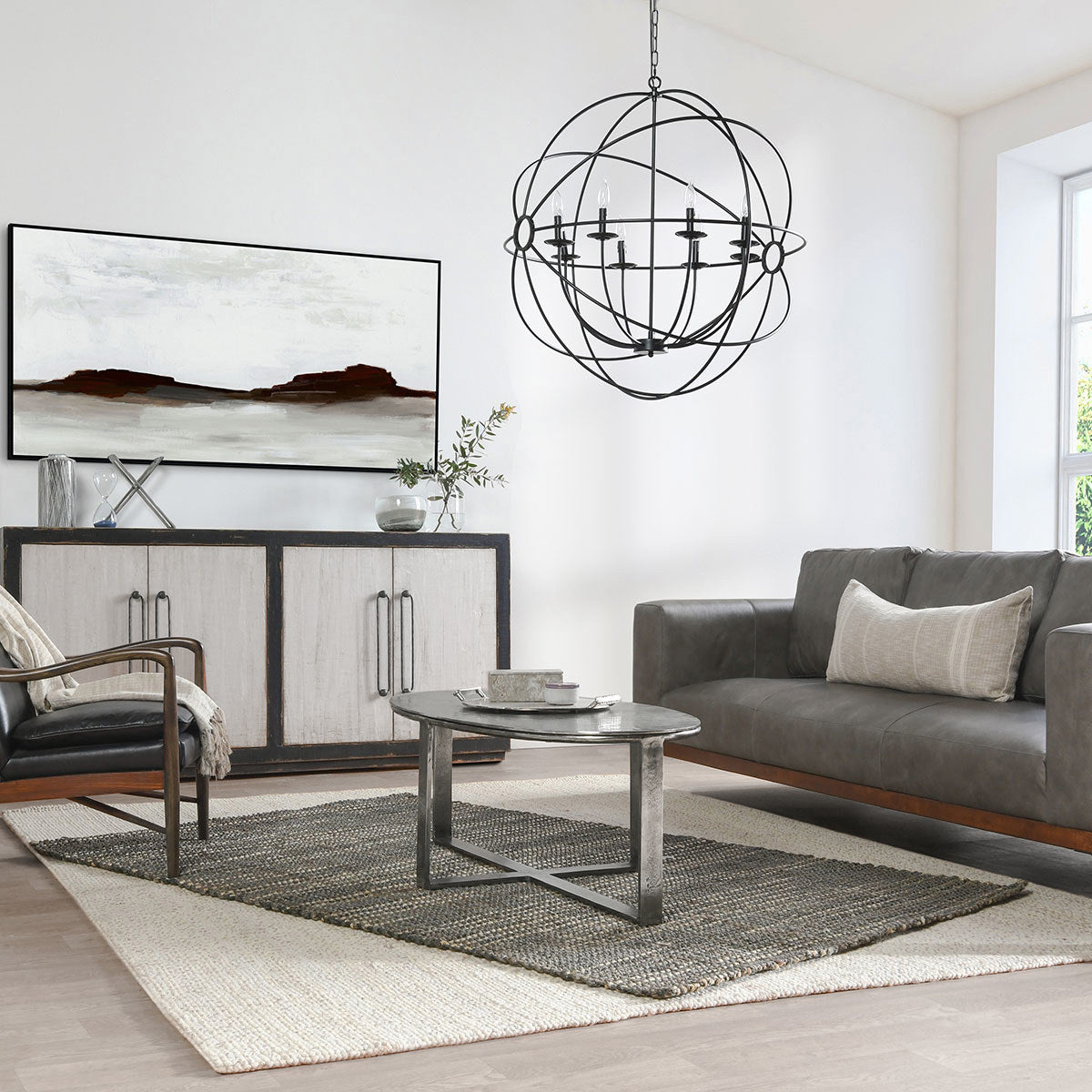 Nickel Antique Cast Aluminum Coffee Table Flores Coffee Table Collection