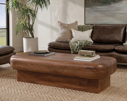 Acorn Brown Acacia Wood Coffee Table Craig Coffee Table Collection