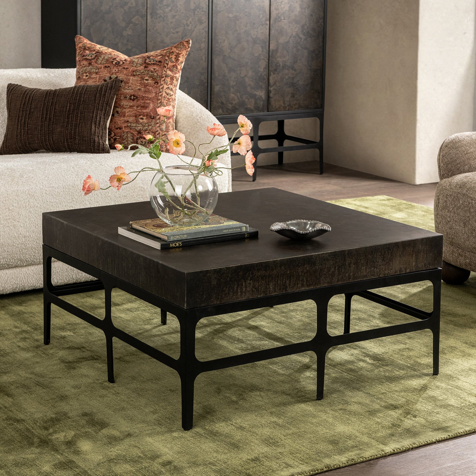 Rust Noir Iron Coffee Table Adela Coffee Table Collection