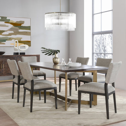 Bark Brown Mango Wood Dining Table Kade Dining Table Collection