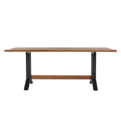 Amber Brown Acacia Wood Dining Table Bellamy Dining Table Collection