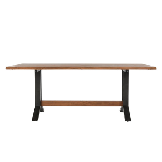 Amber Brown Acacia Wood Dining Table Bellamy Dining Table Collection