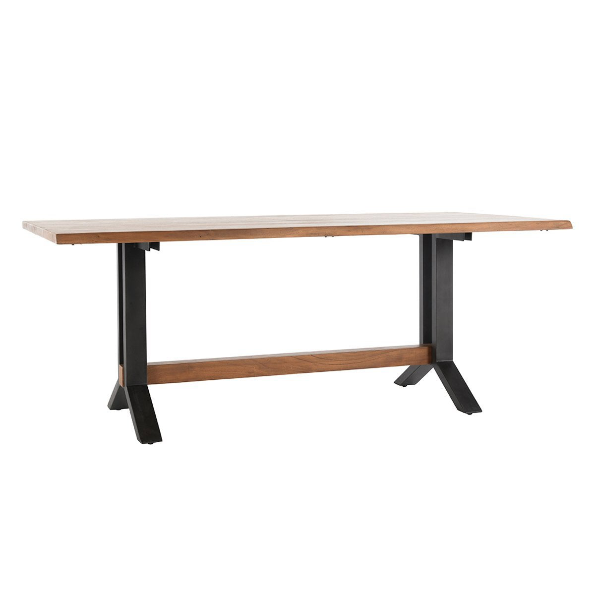 Amber Brown Acacia Wood Dining Table Bellamy Dining Table Collection