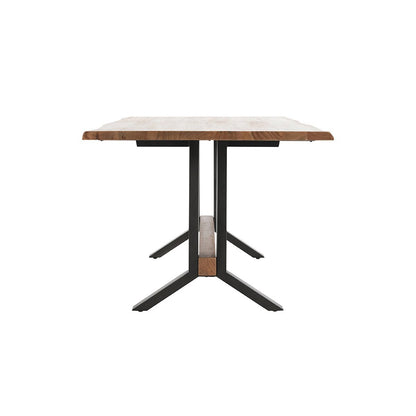 Amber Brown Acacia Wood Dining Table Bellamy Dining Table Collection